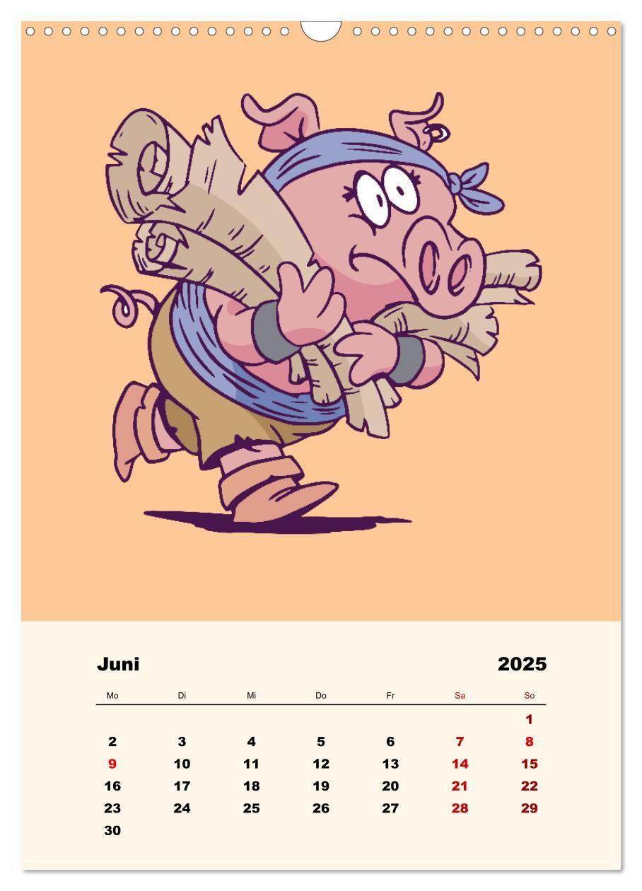 Bild: 9783435902279 | Tierische Piraten (Wandkalender 2025 DIN A3 hoch), CALVENDO...