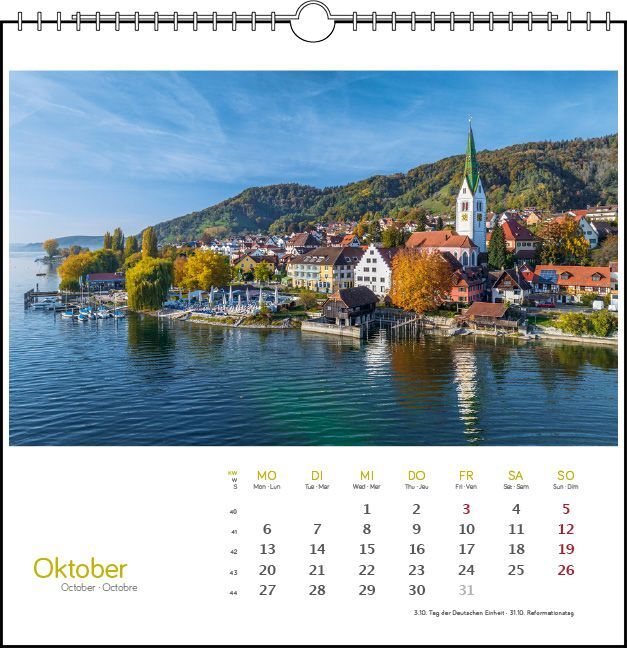 Bild: 9783861924081 | Westlicher Bodensee 2025 | Postkarten-Tischkalender | Fotografen