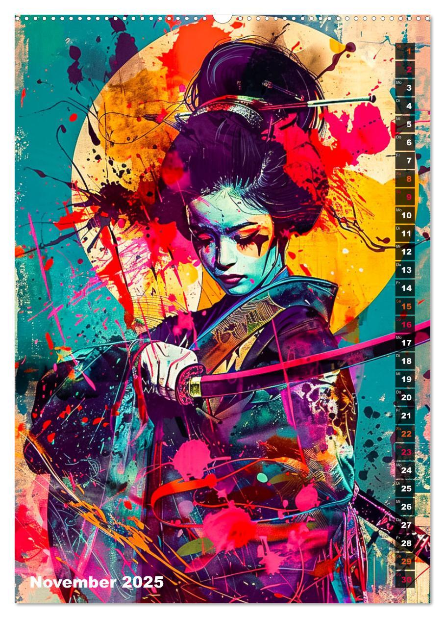 Bild: 9783383810428 | Samurai - Onna Bugeisha (Wandkalender 2025 DIN A2 hoch), CALVENDO...