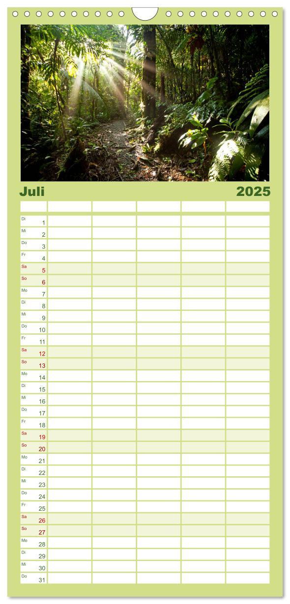 Bild: 9783457126639 | Familienplaner 2025 - Costa Rica mit 5 Spalten (Wandkalender, 21 x...