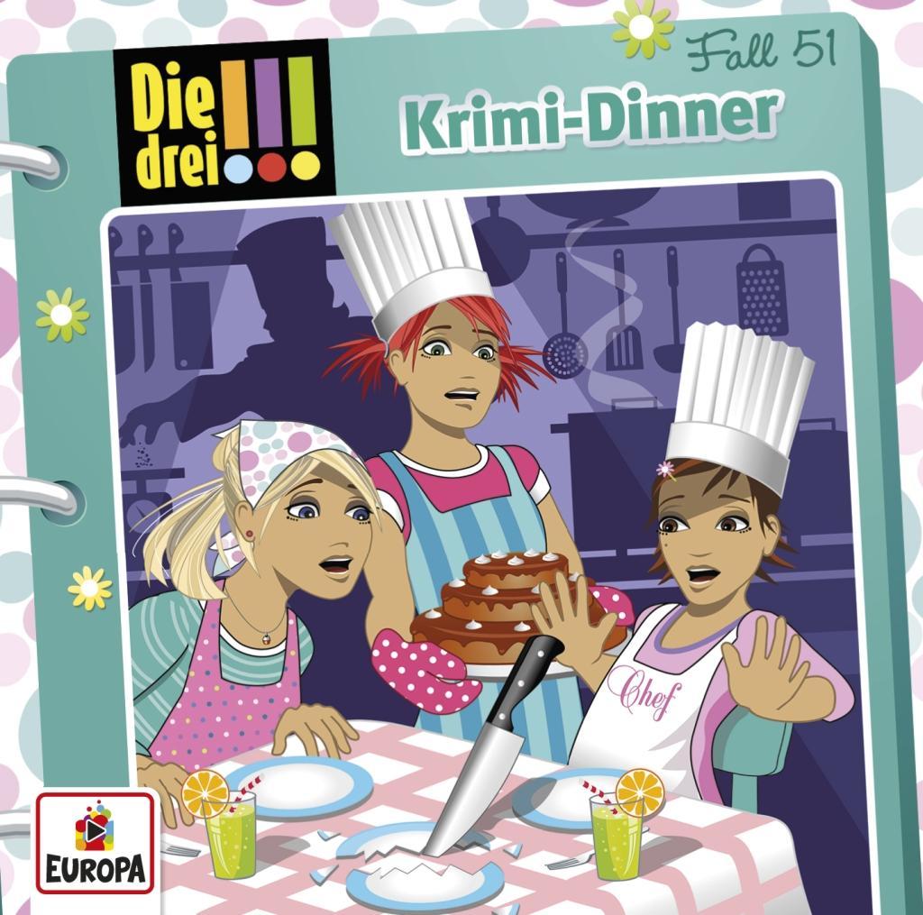 Cover: 889853587520 | Die drei !!! 51: Krimi-Dinner | Henriette Wich (u. a.) | Audio-CD | CD