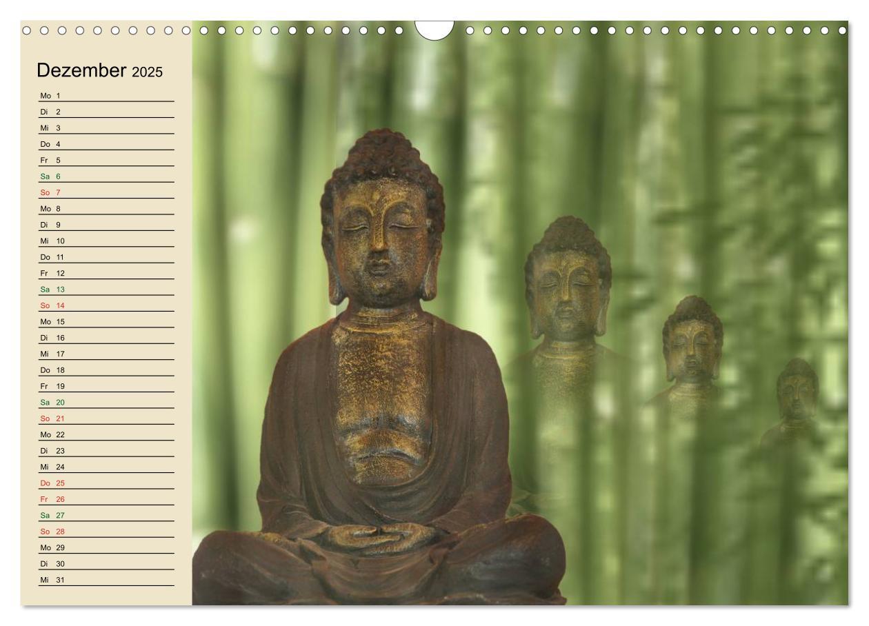 Bild: 9783435553952 | Buddha und Yin Yang (Wandkalender 2025 DIN A3 quer), CALVENDO...