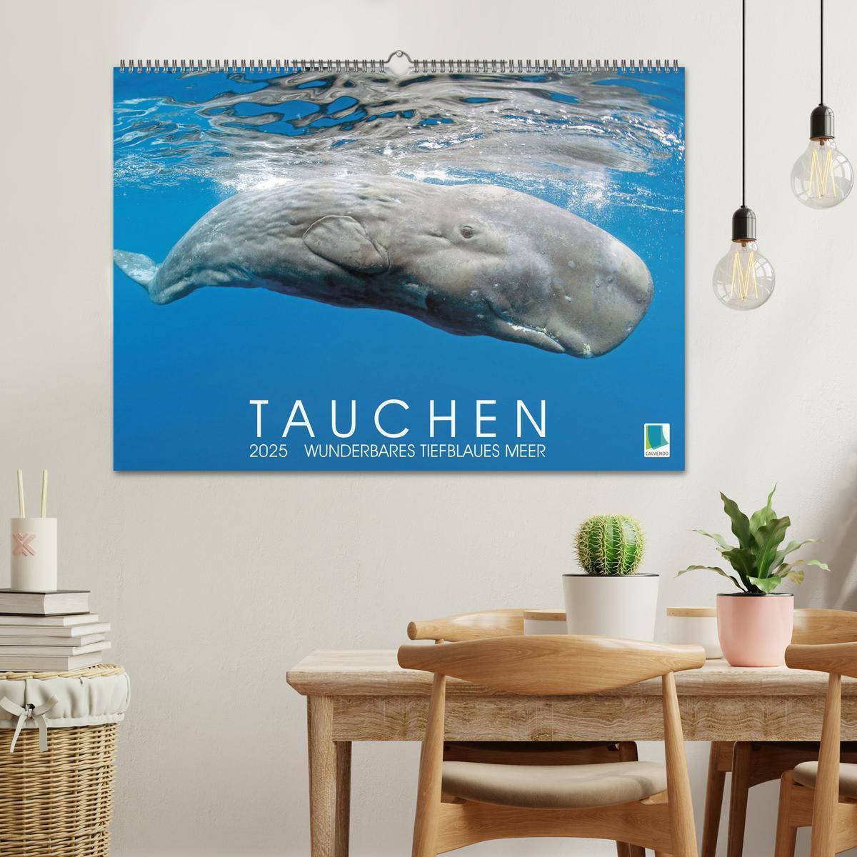 Bild: 9783383778254 | Tauchen: Wunderbares tiefblaues Meer (Wandkalender 2025 DIN A2...