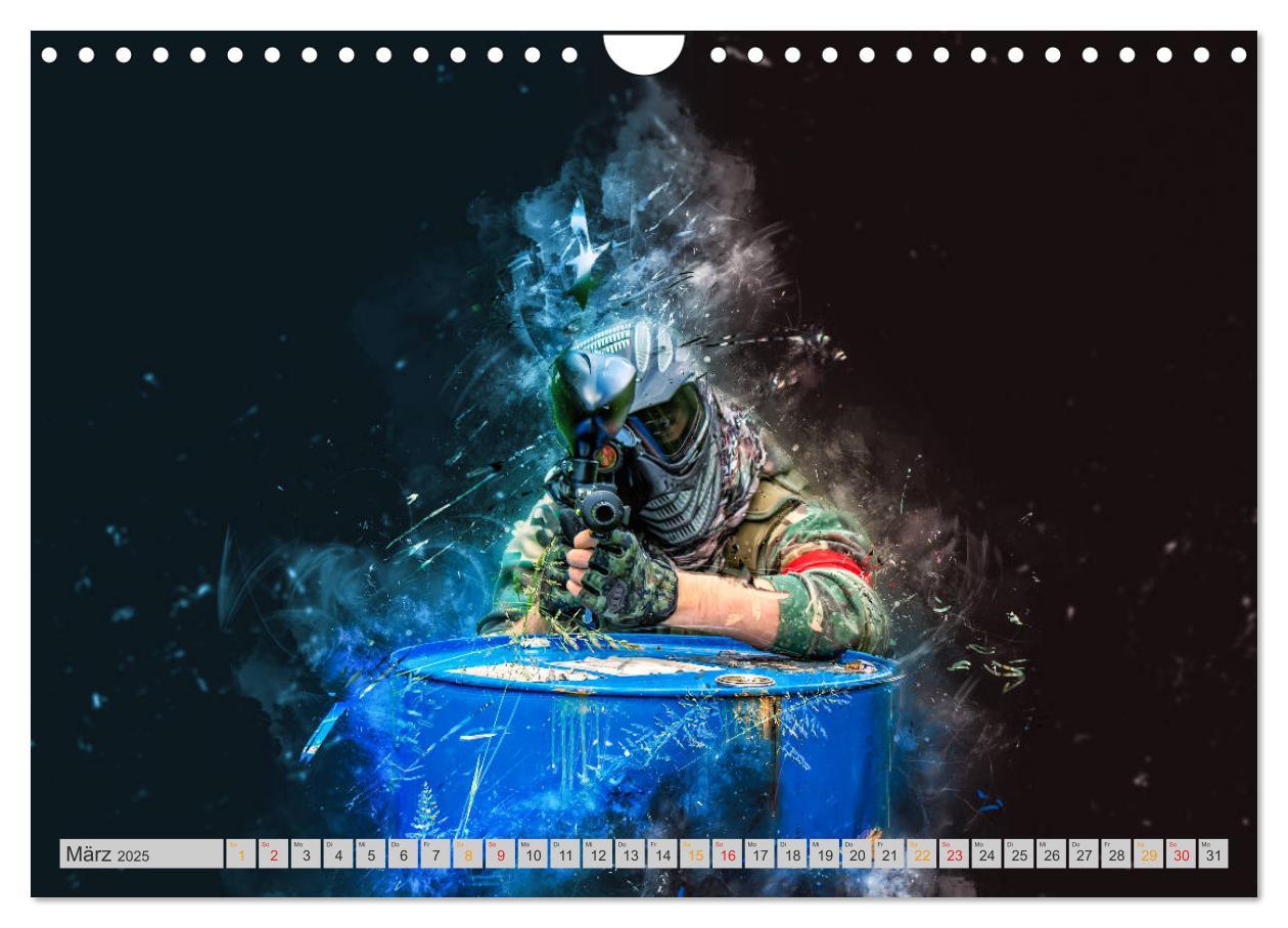 Bild: 9783435387878 | Paintball - extrem cool (Wandkalender 2025 DIN A4 quer), CALVENDO...