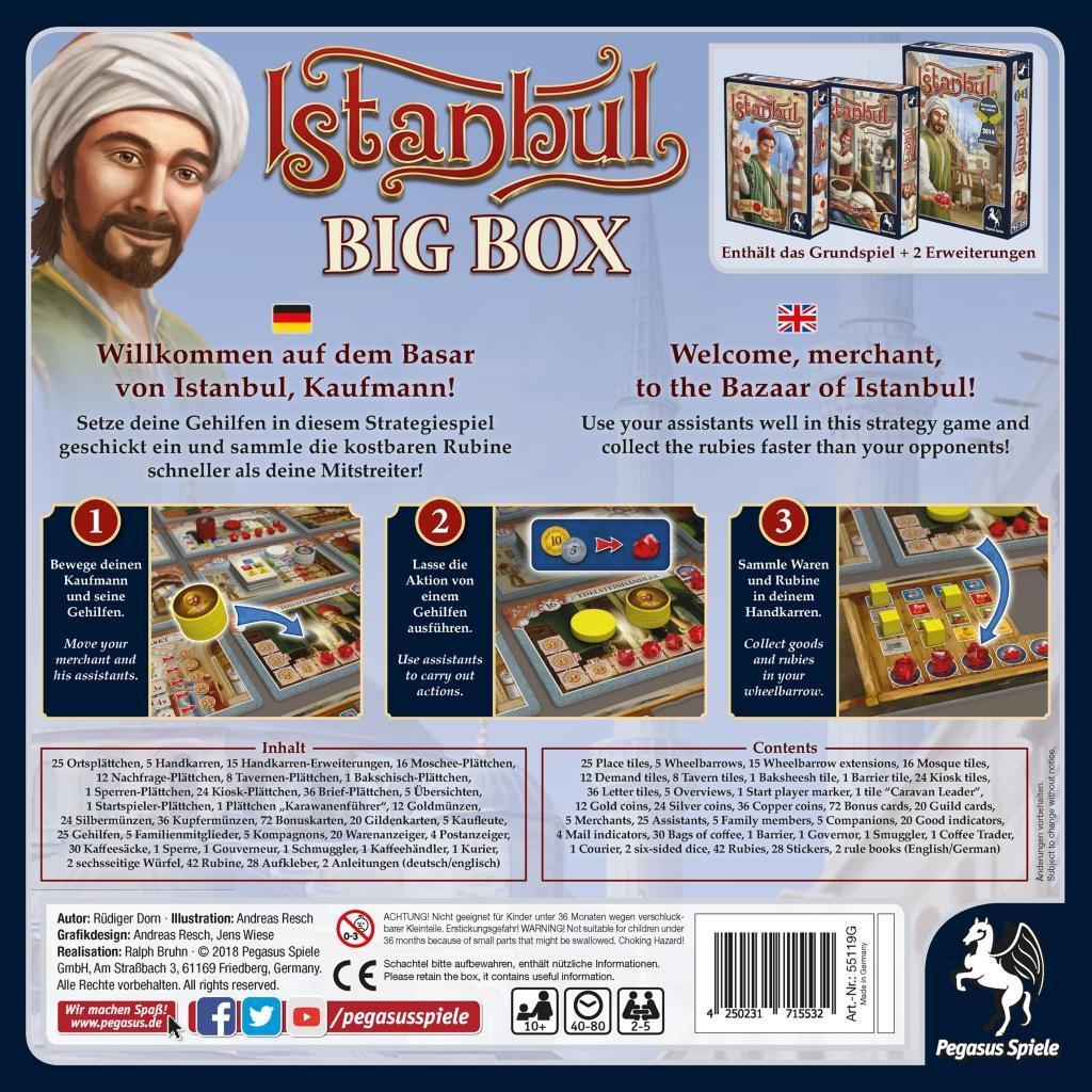 Bild: 4250231715532 | Istanbul Big Box | Spiel | Deutsch | 2018 | Pegasus