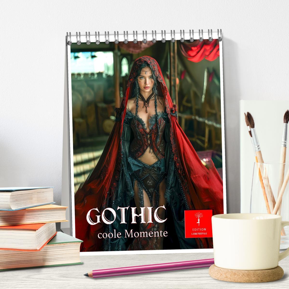 Bild: 9783383821615 | Gothic coole Momente (Tischkalender 2025 DIN A5 hoch), CALVENDO...