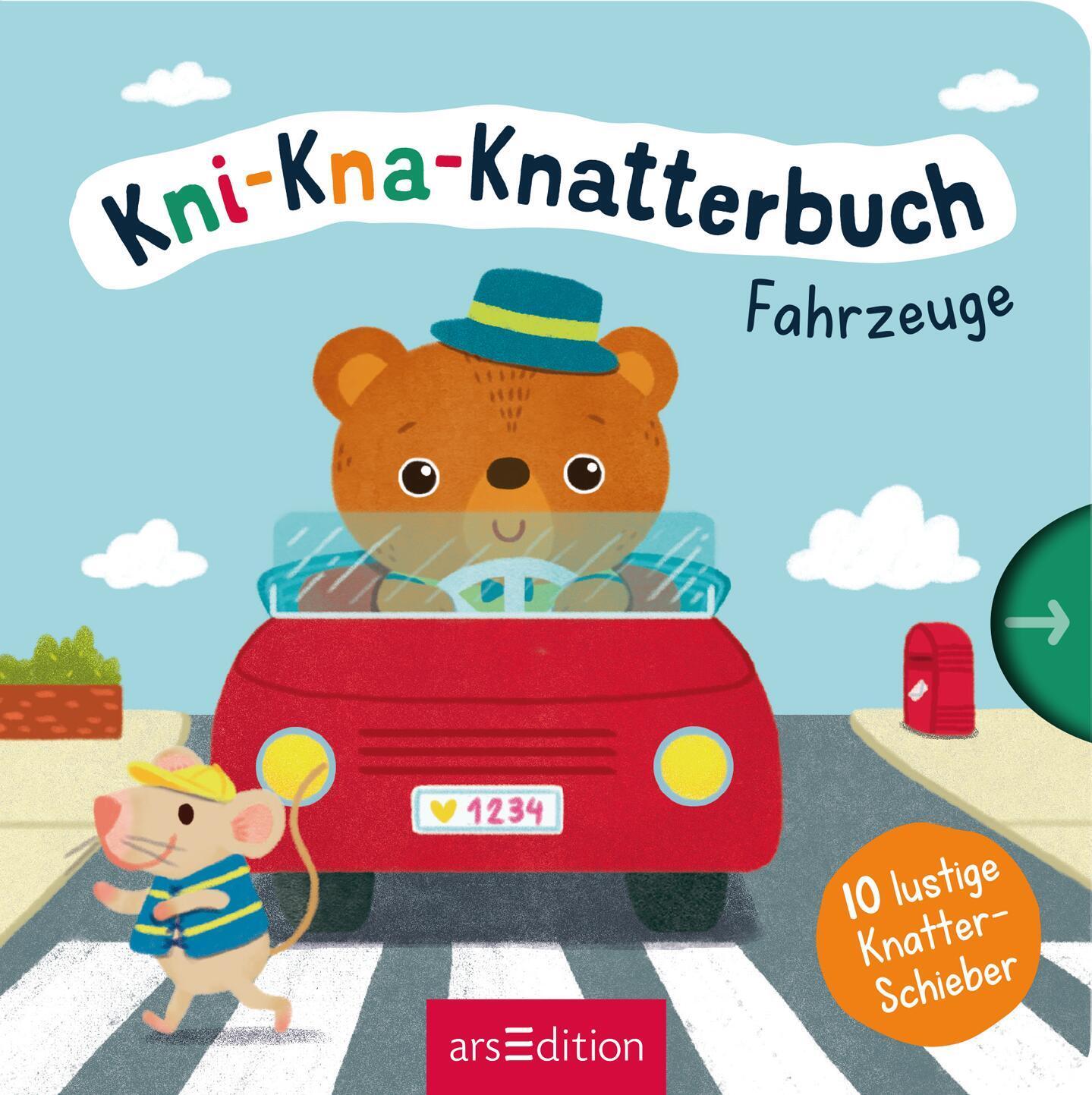 Bild: 9783845847658 | Kni-Kna-Knatterbuch - Fahrzeuge | Mit 10 lustigen Knatter-Schiebern