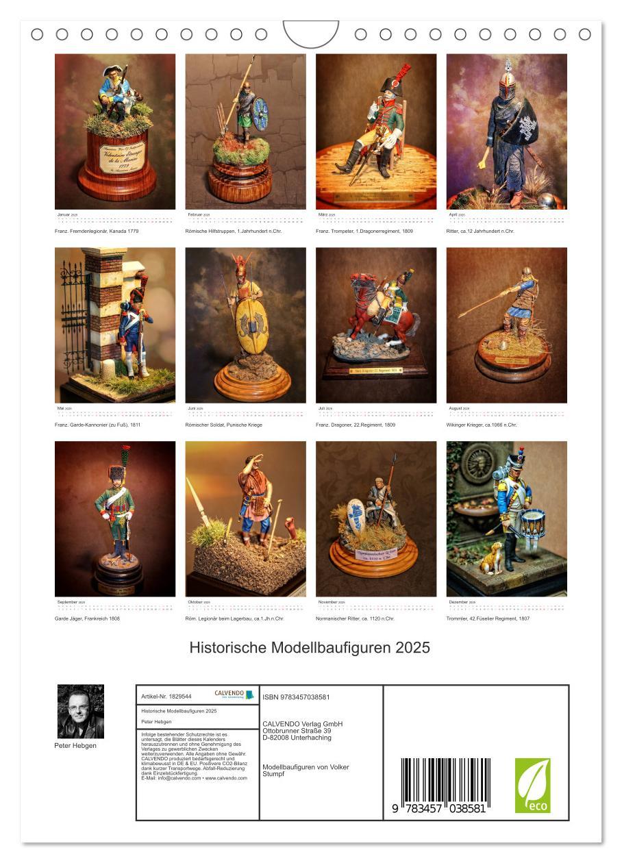 Bild: 9783457038581 | Historische Modellbaufiguren 2025 (Wandkalender 2025 DIN A4 hoch),...