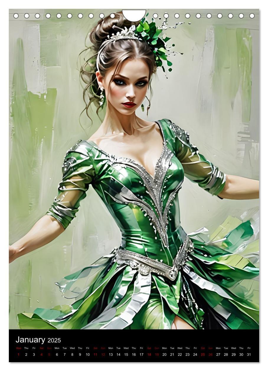 Bild: 9781325984596 | Dancing Elegance (Wall Calendar 2025 DIN A4 portrait), CALVENDO 12...