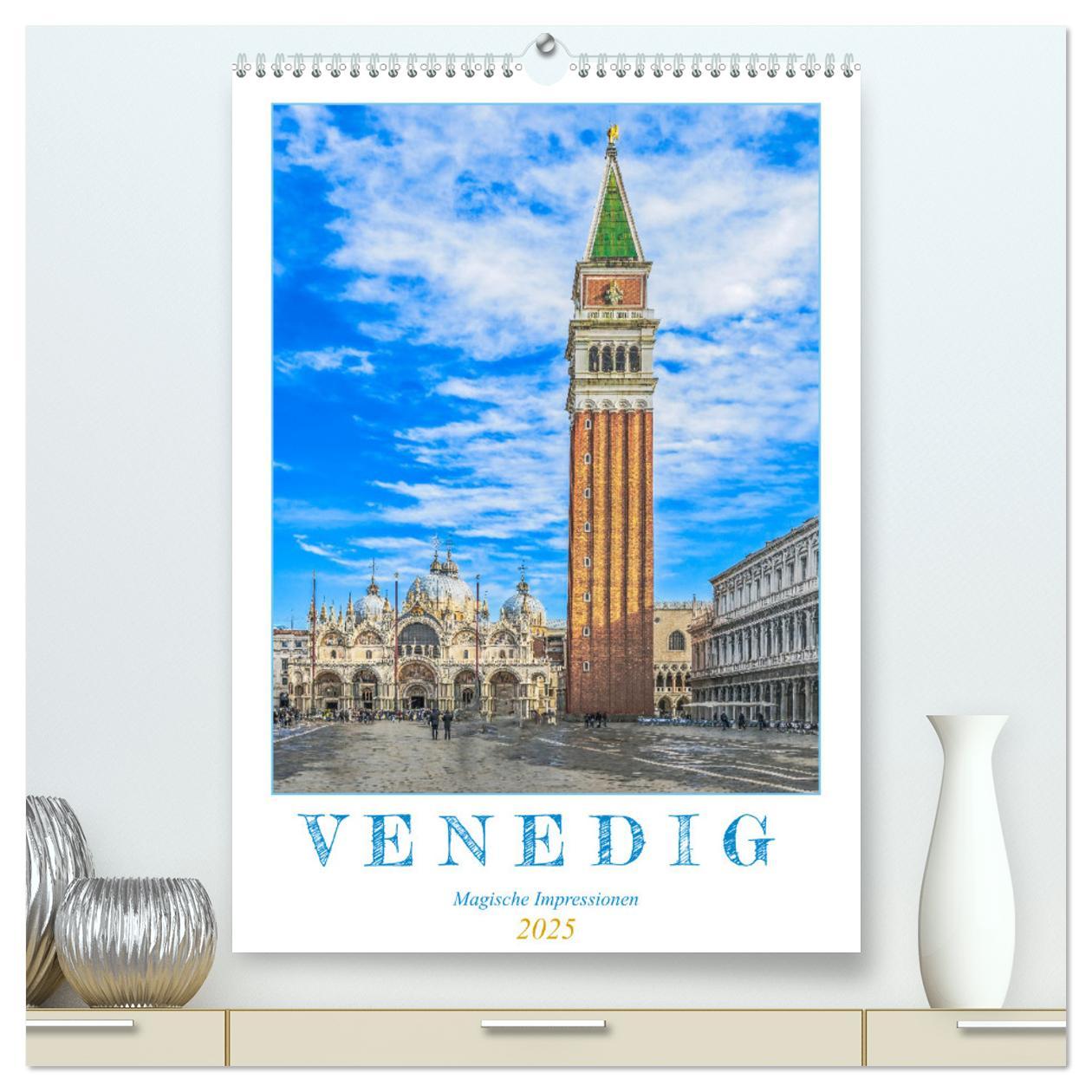 Cover: 9783435897650 | Venedig - Magische Impressionen (hochwertiger Premium Wandkalender...