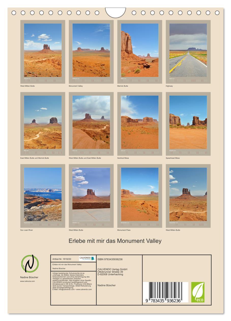 Bild: 9783435936236 | Erlebe mit mir das Monument Valley (Wandkalender 2025 DIN A4 hoch),...