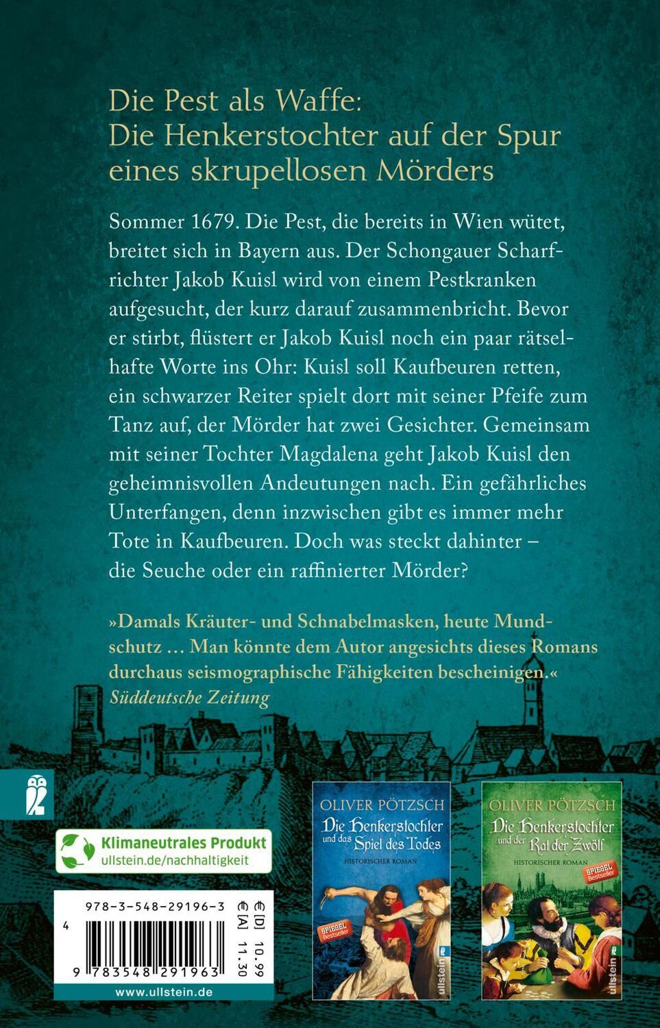 Rückseite: 9783548291963 | Die Henkerstochter und der Fluch der Pest | Oliver Pötzsch | Buch