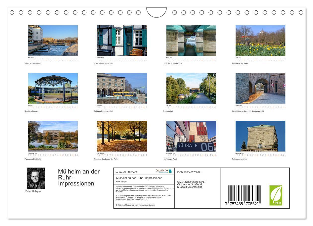 Bild: 9783435708321 | Mülheim an der Ruhr - Impressionen (Wandkalender 2025 DIN A4 quer),...