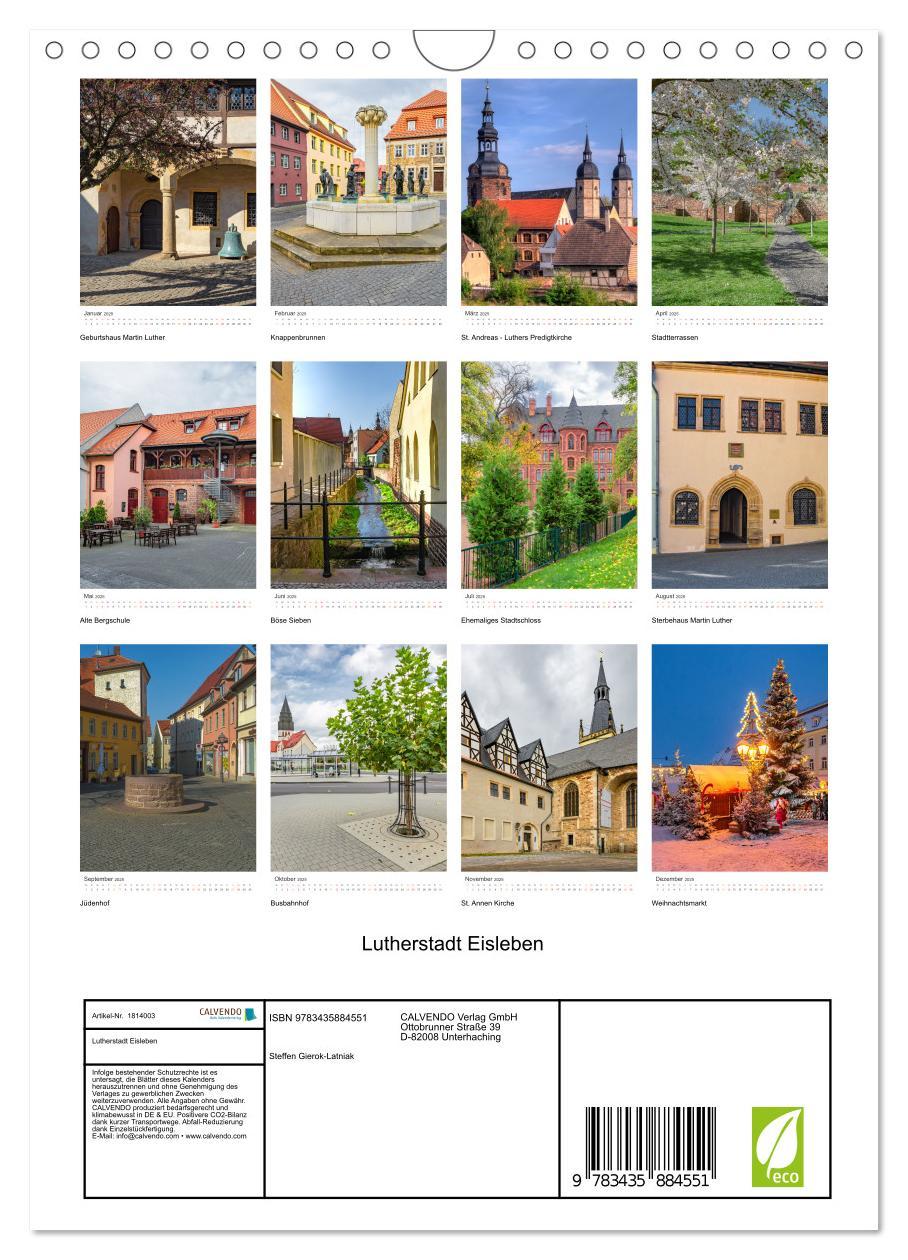 Bild: 9783435884551 | Lutherstadt Eisleben (Wandkalender 2025 DIN A4 hoch), CALVENDO...