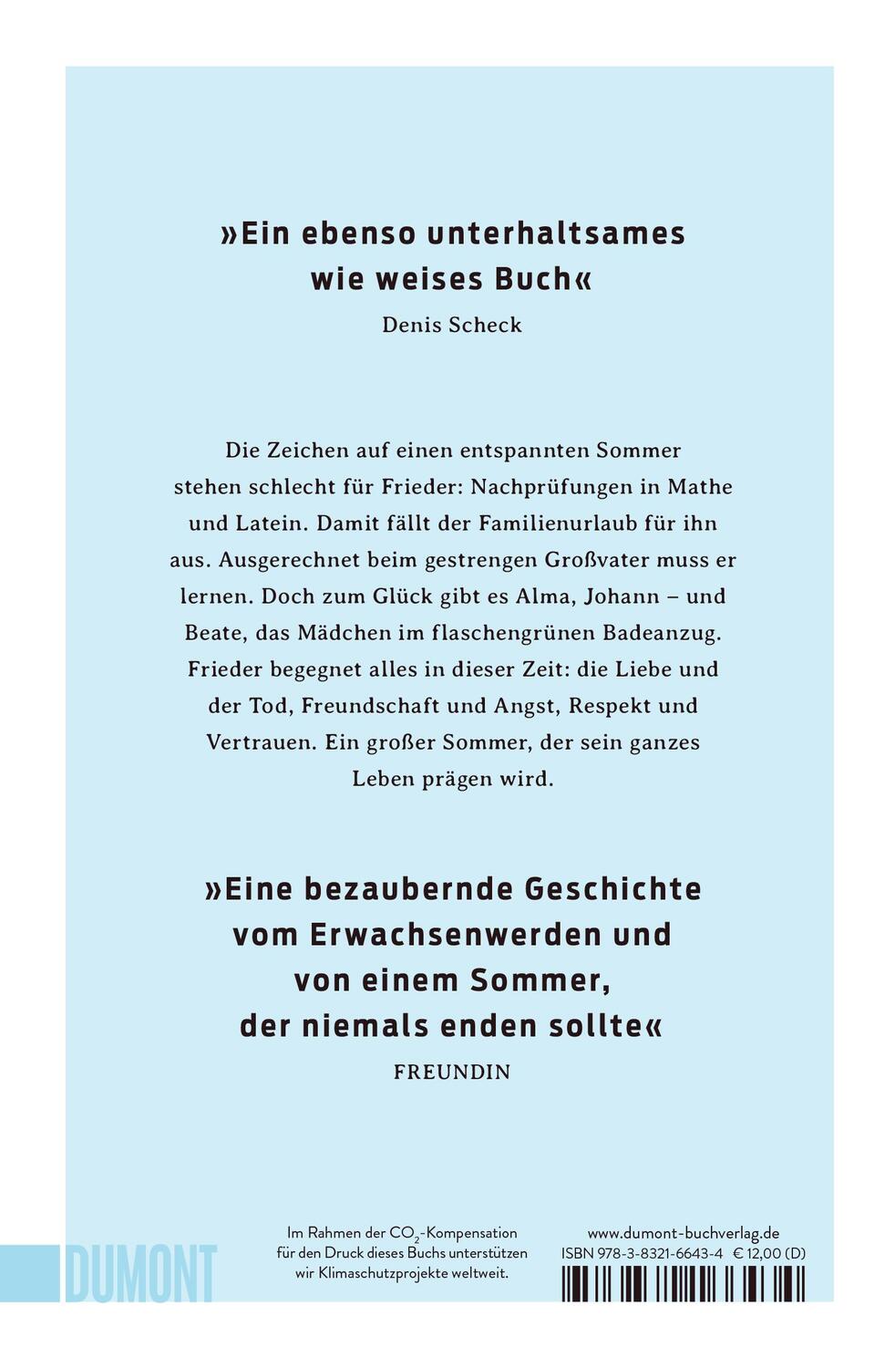 Rückseite: 9783832166434 | Der große Sommer | Roman | Ewald Arenz | Taschenbuch | 336 S. | 2022