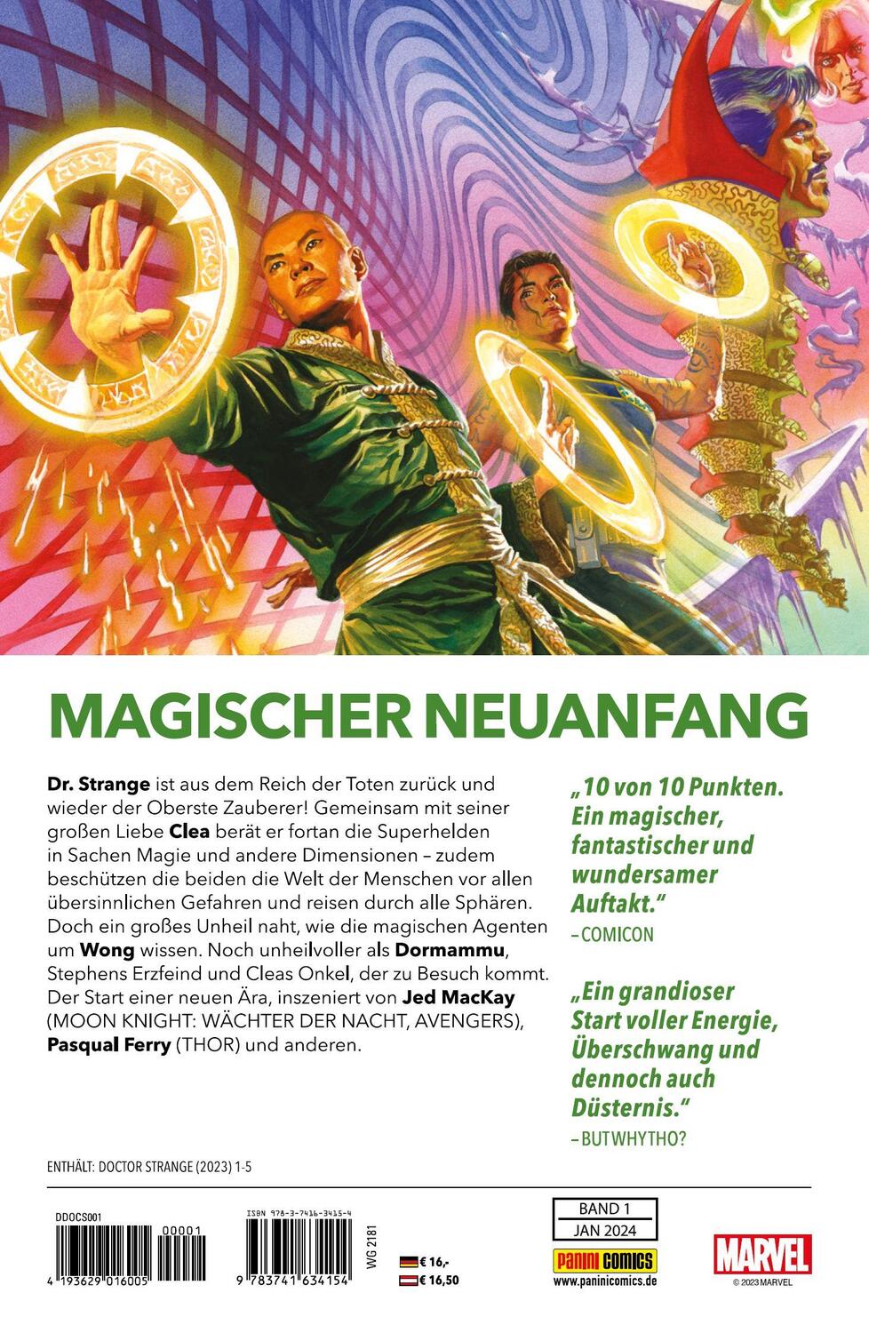 Rückseite: 9783741634154 | Doctor Strange - Neustart (2. Serie) | Jed Mackay (u. a.) | Buch