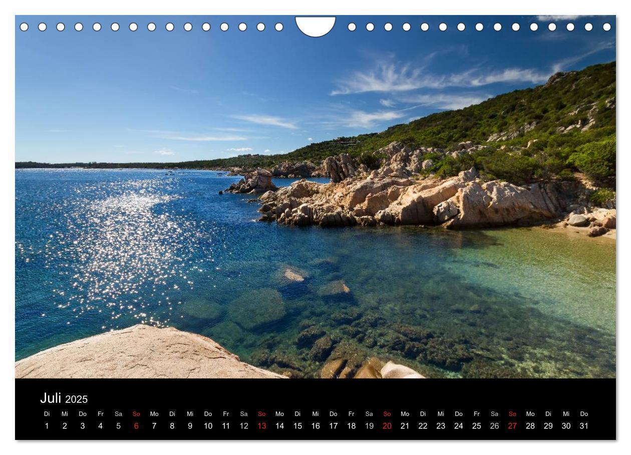 Bild: 9783435744510 | Sardinien (Wandkalender 2025 DIN A4 quer), CALVENDO Monatskalender