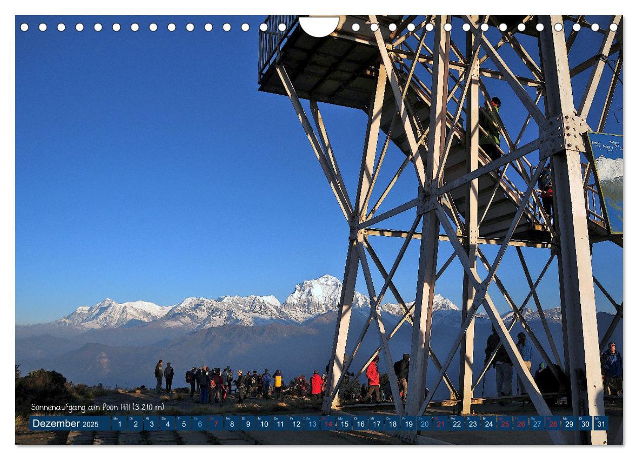 Bild: 9783435038077 | Der Annapurna Trek (Wandkalender 2025 DIN A4 quer), CALVENDO...