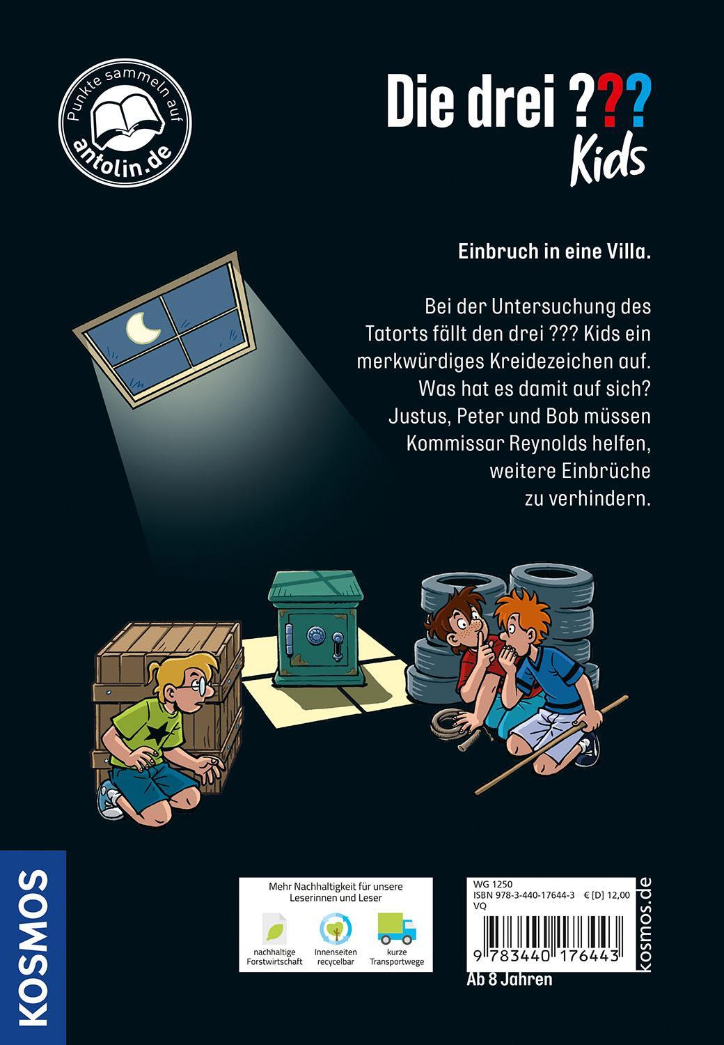 Rückseite: 9783440176443 | Die drei ??? Kids, 95, Geheime Zeichen | Boris Pfeiffer | Buch | 2023