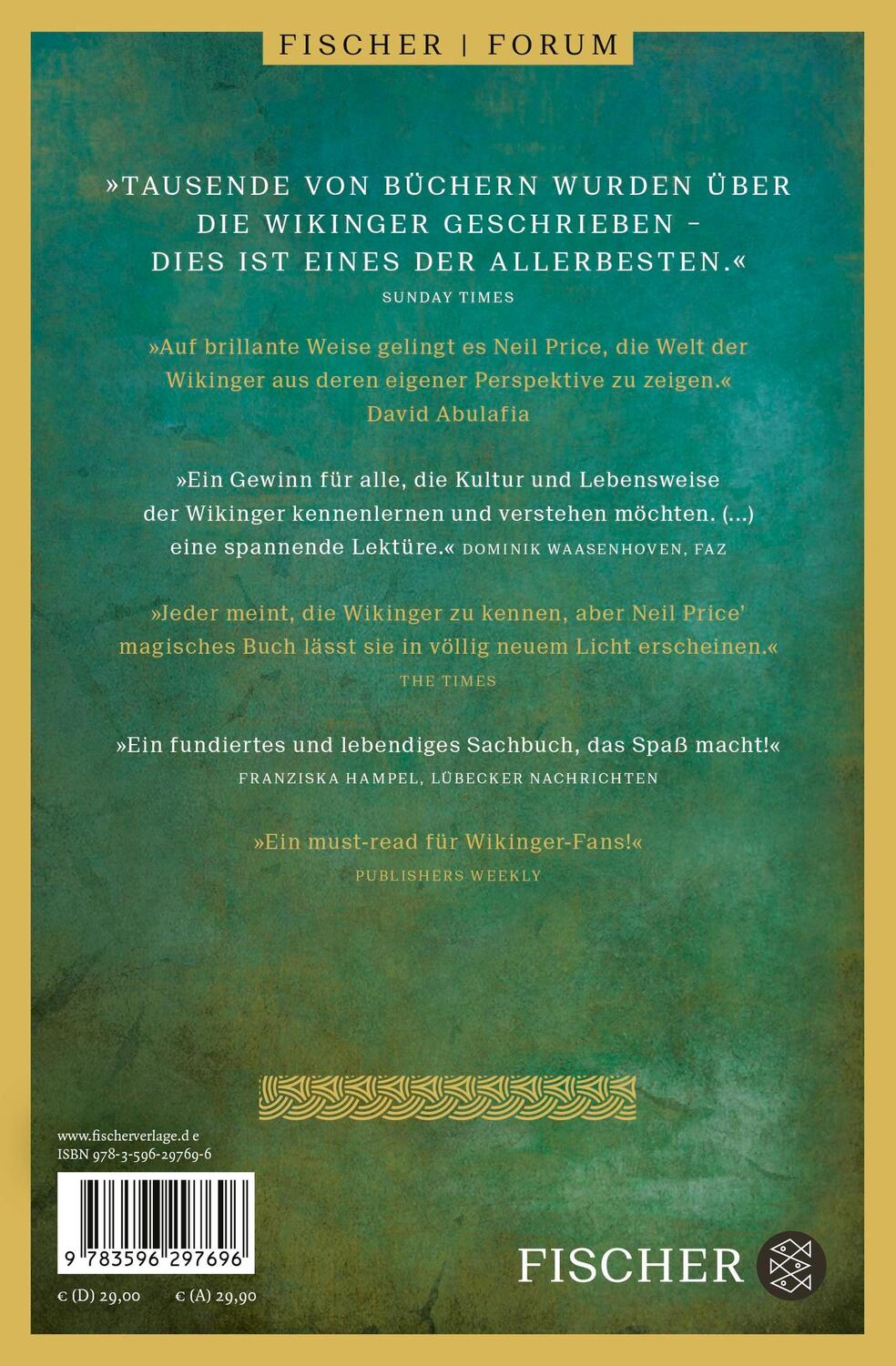 Rückseite: 9783596297696 | Die wahre Geschichte der Wikinger | Neil Price | Taschenbuch | 752 S.