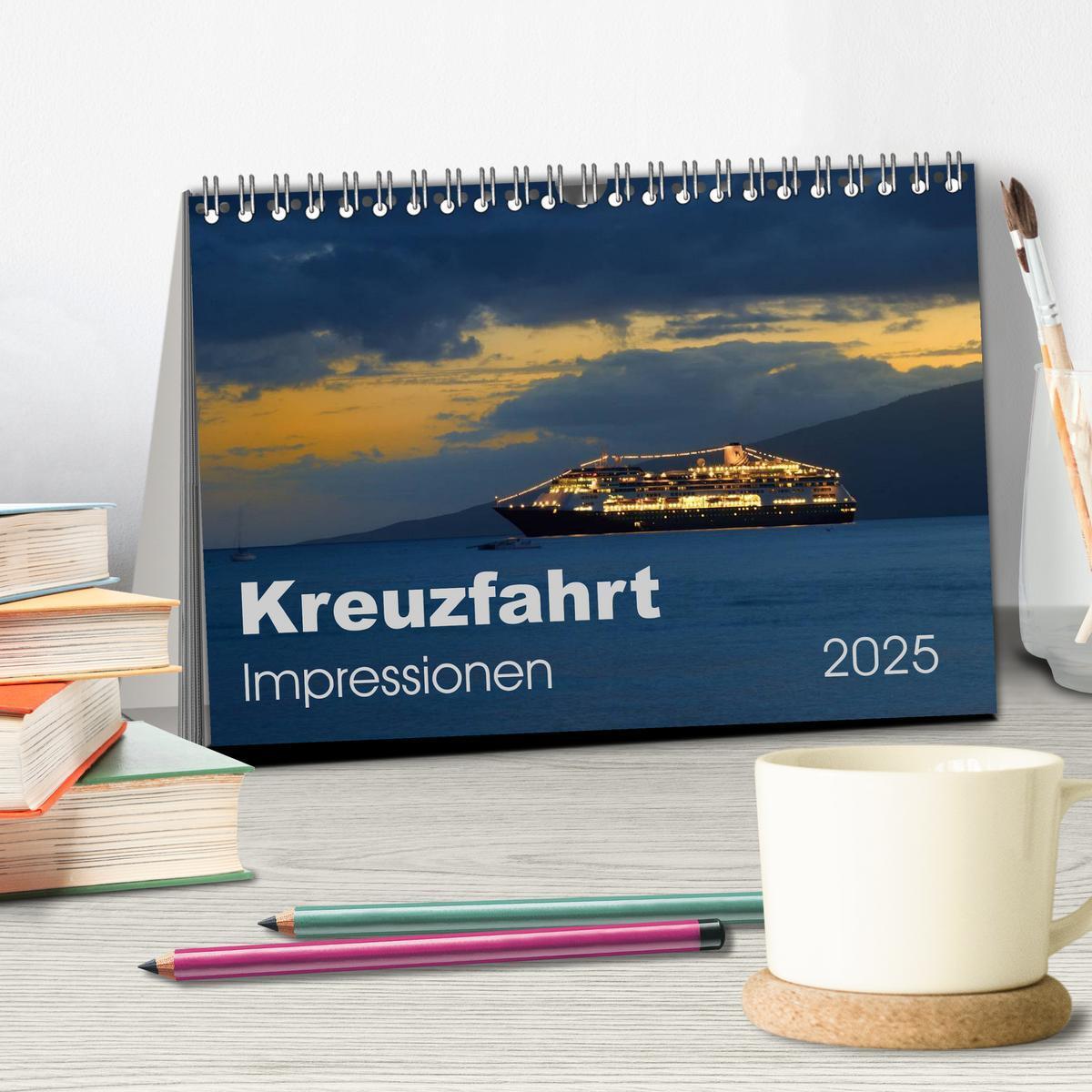 Bild: 9783435526451 | Kreuzfahrt Impressionen (Tischkalender 2025 DIN A5 quer), CALVENDO...