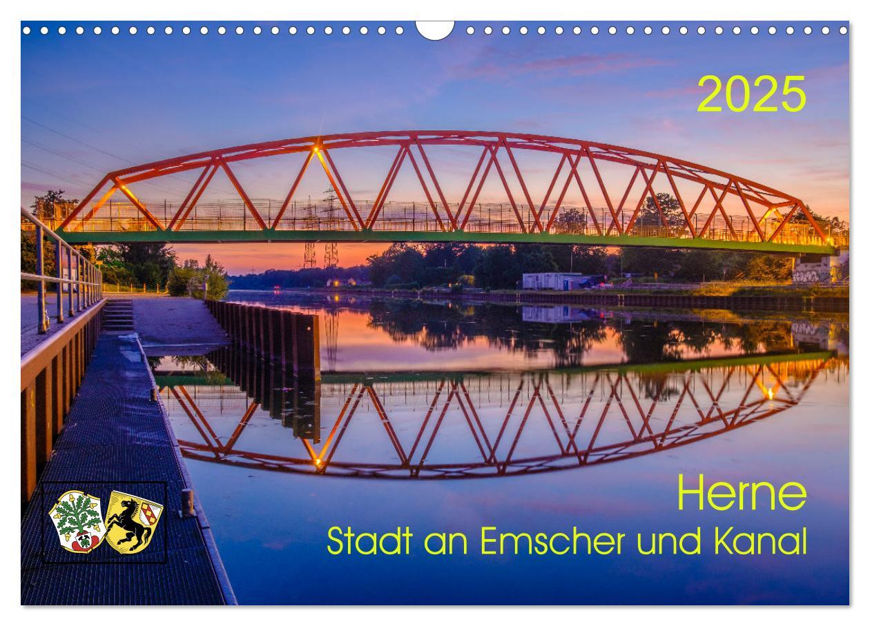 Cover: 9783383975318 | Herne: Stadt an Emscher und Kanal (Wandkalender 2025 DIN A3 quer),...