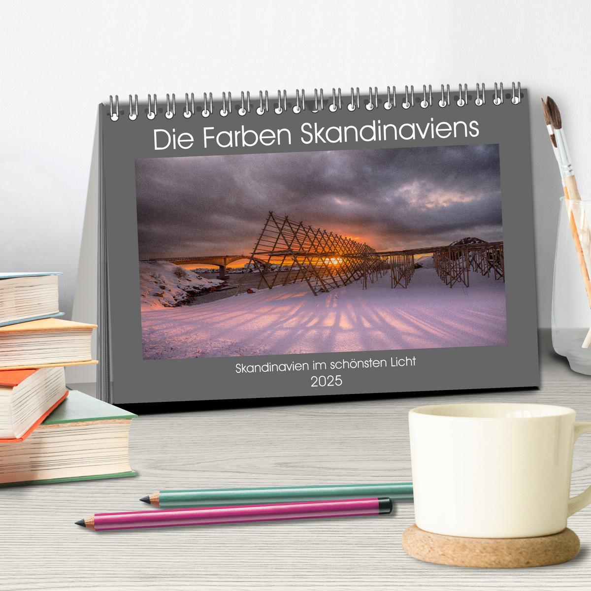 Bild: 9783435217618 | Die Farben Skandinaviens (Tischkalender 2025 DIN A5 quer), CALVENDO...