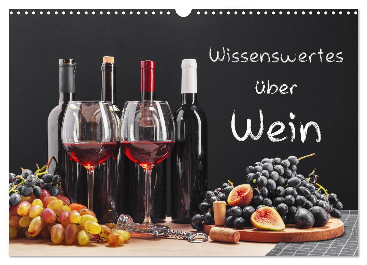 Cover: 9783435031979 | Wissenswertes über Wein (Wandkalender 2025 DIN A3 quer), CALVENDO...