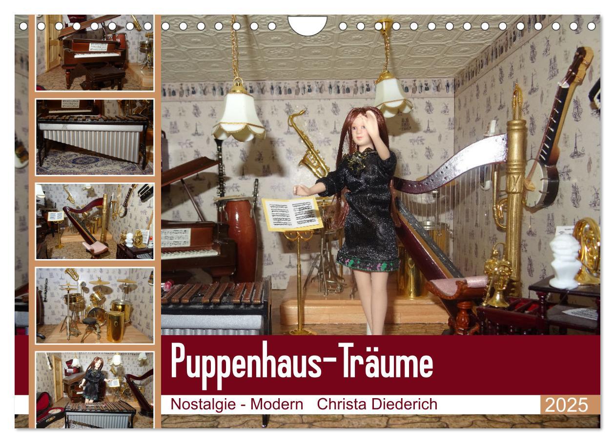 Cover: 9783435046683 | Puppenhaus-Träume (Wandkalender 2025 DIN A4 quer), CALVENDO...