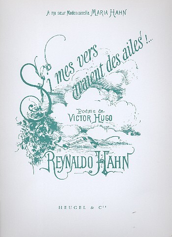 Cover: 9790047074720 | Si Mes Vers Avaient Des Ailes | Reynaldo Hahn | Buch