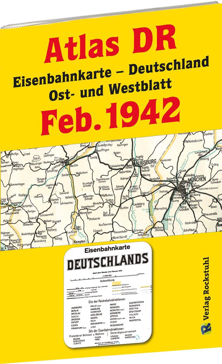 Cover: 9783959666381 | ATLAS DR Februar 1942 - Eisenbahnkarte Deutschland | Harald Rockstuhl