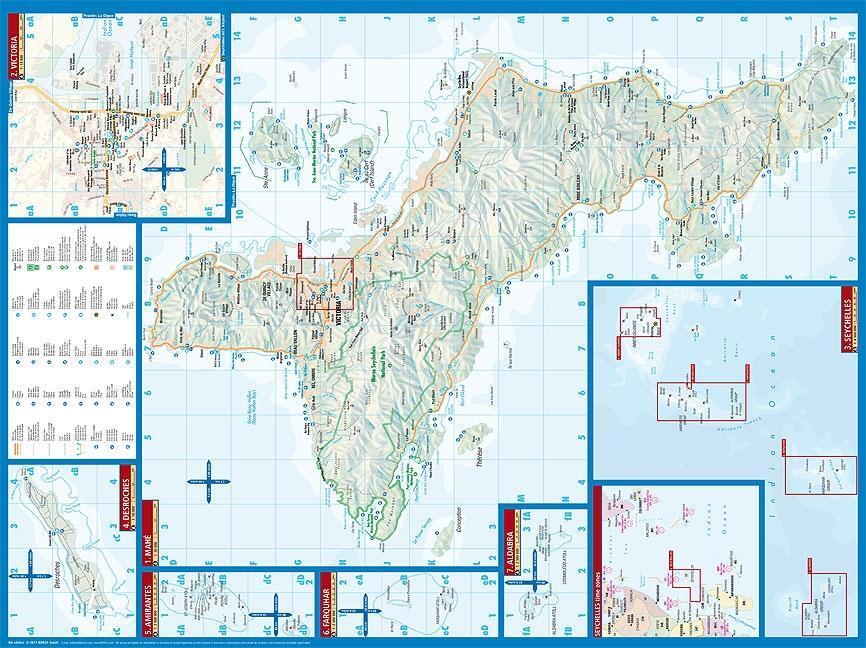 Bild: 9783866091238 | Seychellen 1 : 50 000 | (Land-)Karte | Borch Maps | Deutsch | 2008