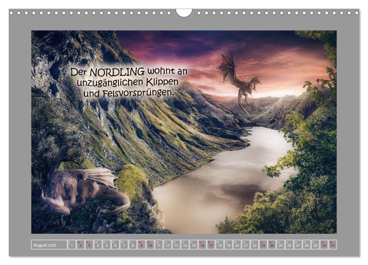 Bild: 9783383987274 | Wo die wilden Drachen wohnen (Wandkalender 2025 DIN A3 quer),...