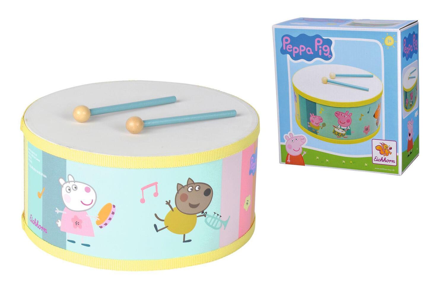 Cover: 4003046010527 | Peppa Pig Trommel 20cm | Spiel | Deutsch | 2023 | Eichhorn