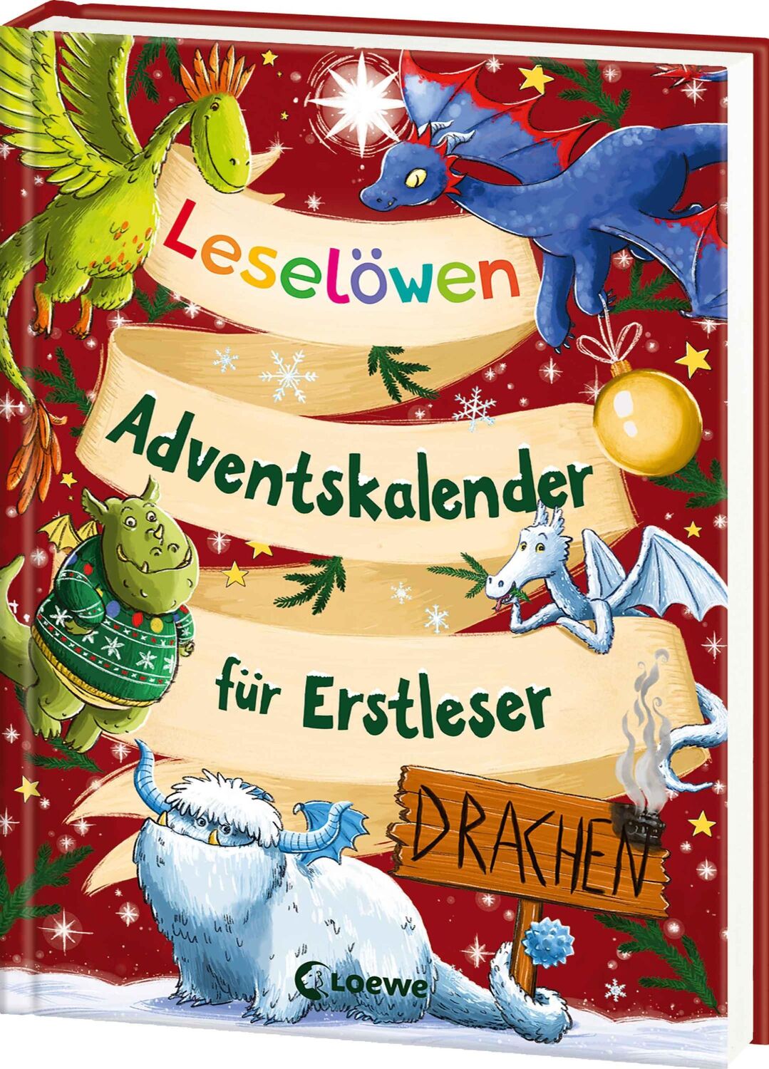 Cover: 9783743217775 | Leselöwen-Adventskalender für Erstleser - Drachen | Walder (u. a.)