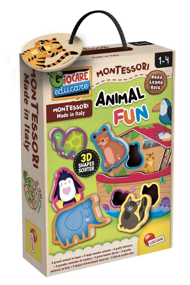 Cover: 8008324096893 | MONTESSORI Holz Tiere Spaß | Spiel | Kartonschachtel | 96893 | Deutsch