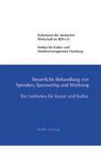 Cover: 9783980813631 | Steuerliche Behandlung von Spenden, Sponsoring und Werbung | V. | Buch