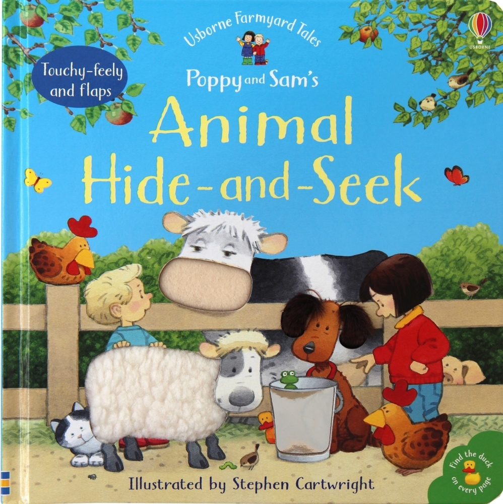 Cover: 9780746055755 | Poppy and Sam's Animal Hide-and-Seek | Touchy-feely and flaps | Tyler