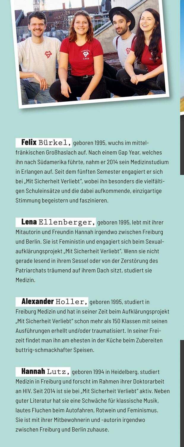 Bild: 9783737357913 | Mit Sicherheit Verliebt | Ein Aufklärungsbuch | Hannah Lutz (u. a.)