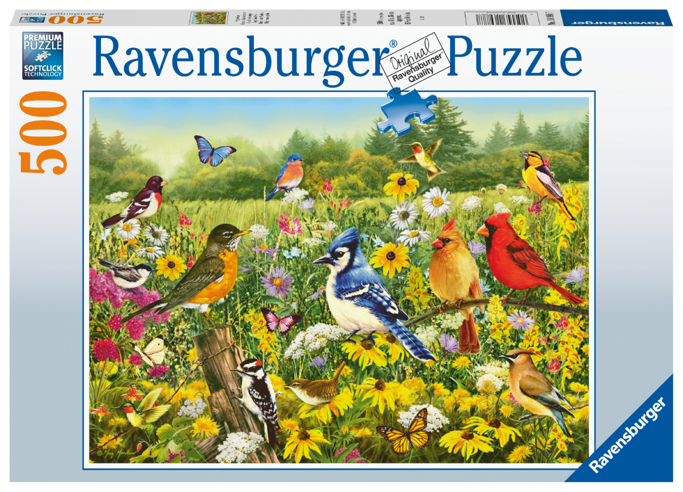 Cover: 4005556169887 | Ravensburger Puzzle 16988 Vogelwiese 500 Teile Puzzle | Spiel | 16988