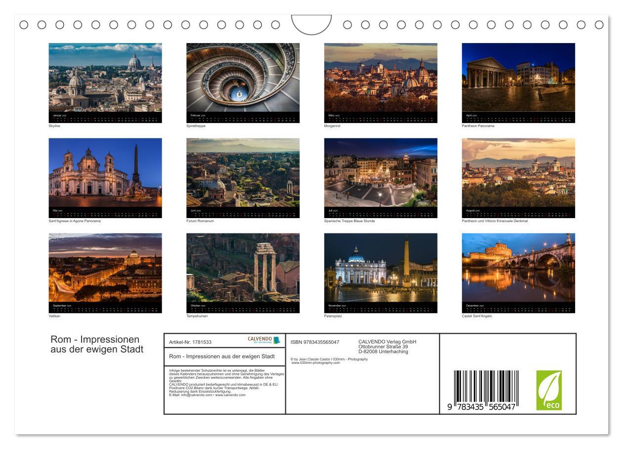 Bild: 9783435565047 | Rom - Impressionen aus der ewigen Stadt (Wandkalender 2025 DIN A4...