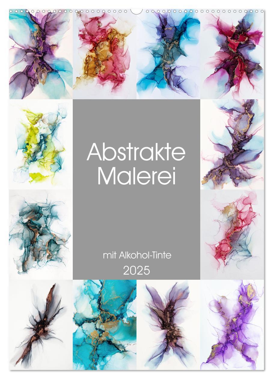 Cover: 9783435921454 | Abstrake Malerei (Wandkalender 2025 DIN A2 hoch), CALVENDO...