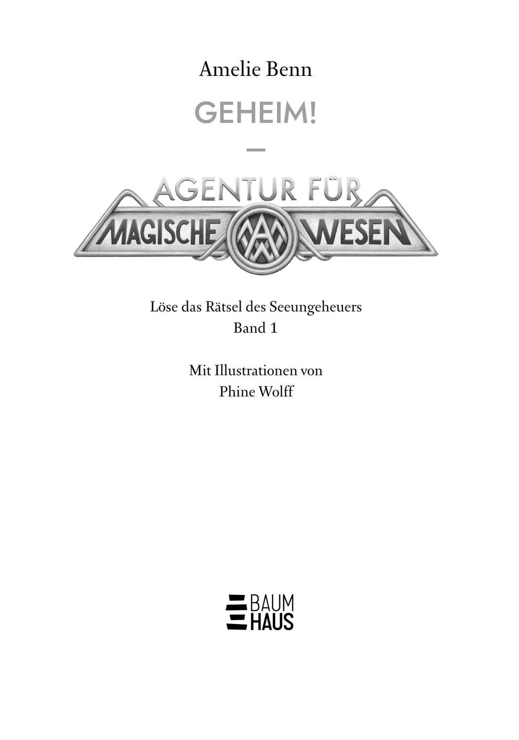 Bild: 9783833908729 | Agentur für magische Wesen: Löse das Rätsel des Seeungeheuers | Benn