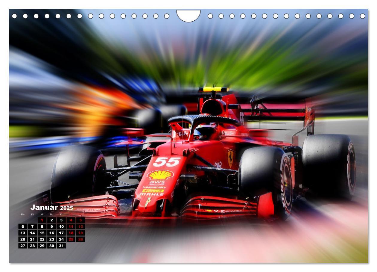 Bild: 9783435001231 | Leidenschaft Formel 1 (Wandkalender 2025 DIN A4 quer), CALVENDO...