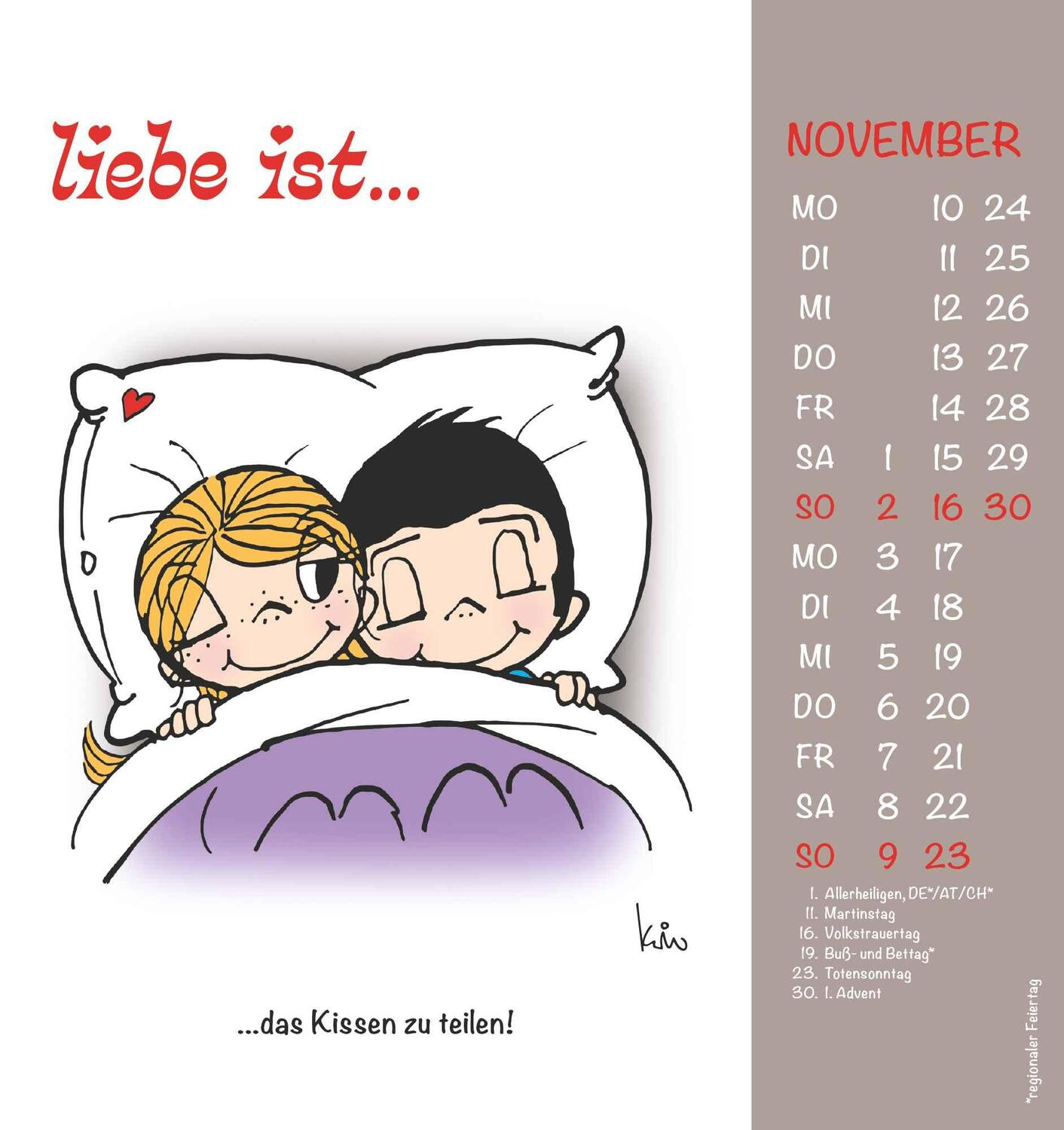 Bild: 4251732340568 | liebe ist... 2025 - Postkarten-Kalender - Kalender-mit-Postkarten -...