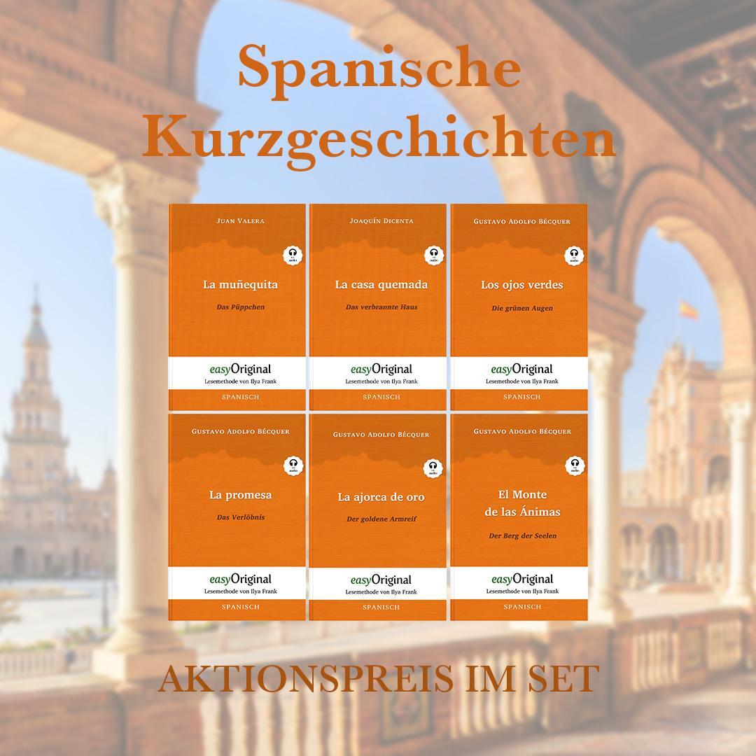 Cover: 9783991127628 | Spanische Kurzgeschichten (Bücher + 6 Audio-CDs) | Bécquer (u. a.)