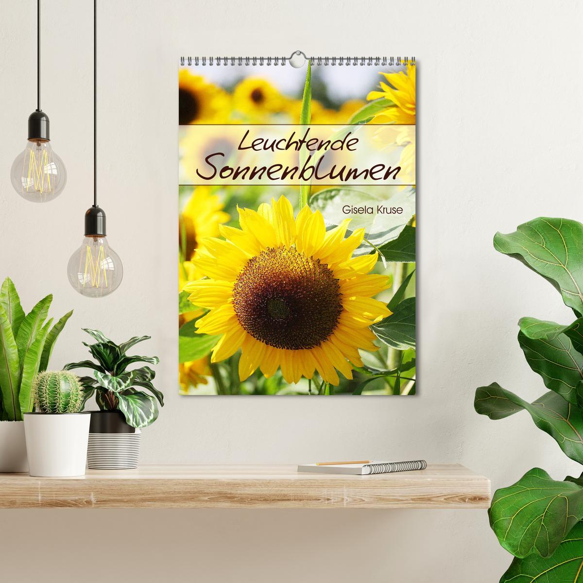 Bild: 9783435970483 | Leuchtende Sonnenblumen (Wandkalender 2025 DIN A3 hoch), CALVENDO...