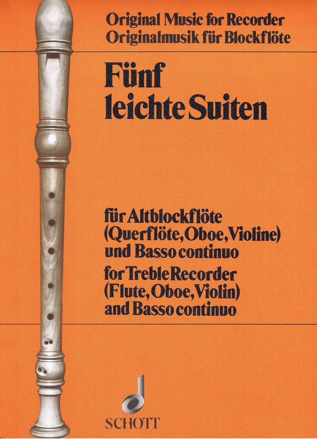 Cover: 9790001099851 | 5 leichte Suiten aus dem Barock | Dietz Degen | Broschüre | Buch