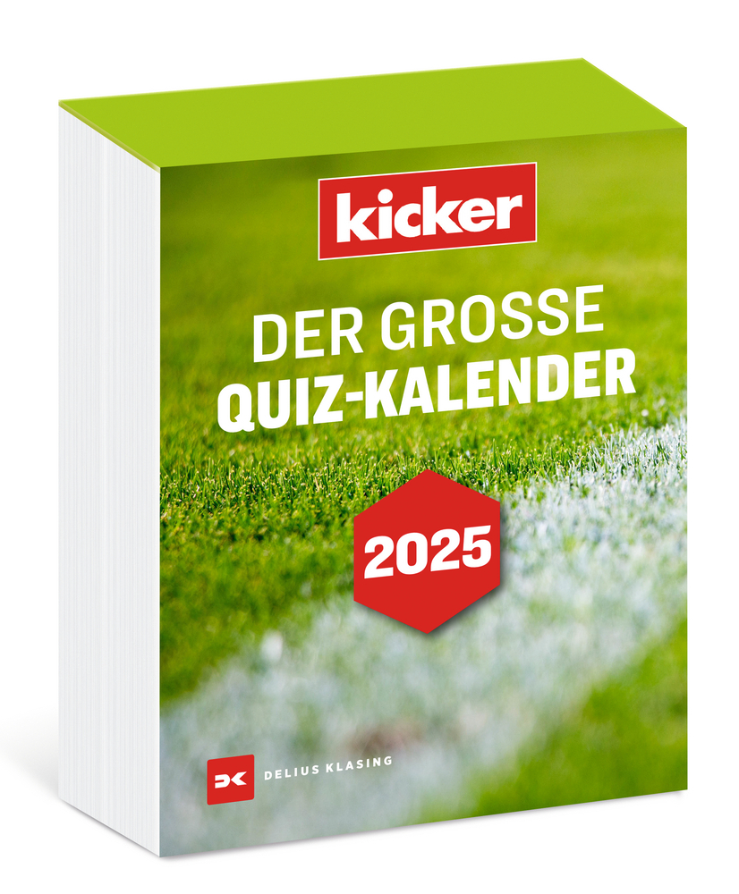 Cover: 9783667128133 | Der große kicker Quiz-Kalender 2025 | Kalender | Kalender | 630 S.