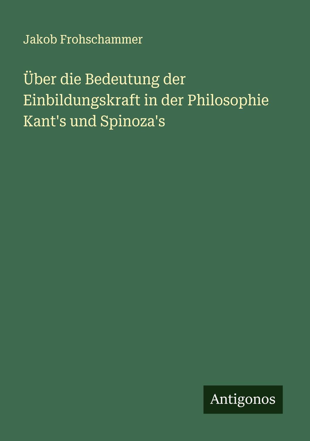 Cover: 9783386978835 | Über die Bedeutung der Einbildungskraft in der Philosophie Kant's...